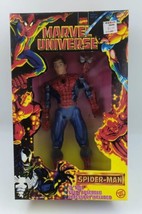 Spider-Man 10&quot; Figure Peter Parker Unmasked, Marvel Universe 1997 Toy Bi... - $41.57