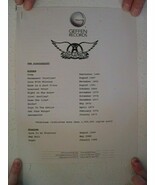 Aerosmith Vintage Press Kit Discography - $36.75 CAD