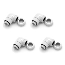 Barrow G1/4&quot; To 12Mm Multi-Link Fitting, 90 Degree Rotary, White, 4-Pack - $40.99