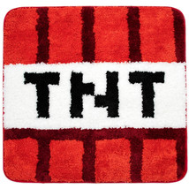 Minecraft TNT Block Tufted Bath Rug Red - £30.01 GBP