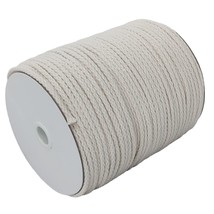Braided Macrame Cord 4Mm X 172 Yards, Beige Color, Natural Braided Cotto... - £23.46 GBP