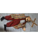 Unusual Puppet with Mustache and Pantaloons, 13” Tall - $35.00