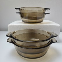 Vintage Anchor Hocking Individual Small Casseroles 13oz Set of 4pc - $553.18 MXN