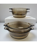 Vintage Anchor Hocking Individual Small Casseroles 13oz Set of 4pc - $29.69