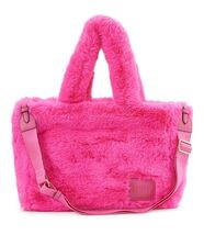 DKNY Hadlee Medium Fur Tote Hot Pink Detachable Crossbody Travel NEW Fur... - $67.31