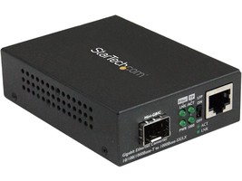 StarTech.com Gigabit Ethernet Fiber Media Converter with Open SFP Slot - Support - £95.14 GBP