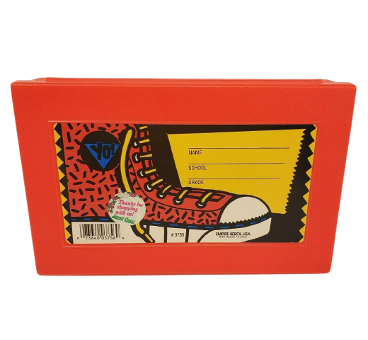 VINTAGE EMPIRE BEROL USA RED PLASTIC PENCIL CASE SCHOOL BOX STORAGE CONTAINER - $28.50