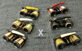 Lot of 6 Antique Brass Opera Glasses, Beautiful Colors, Latest Design Binoculars - £146.40 GBP