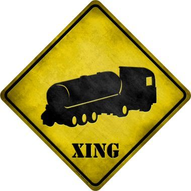 Cos Tank Signs Tank Xing Novelty Metal Crossing Sign - Plaques & Signs