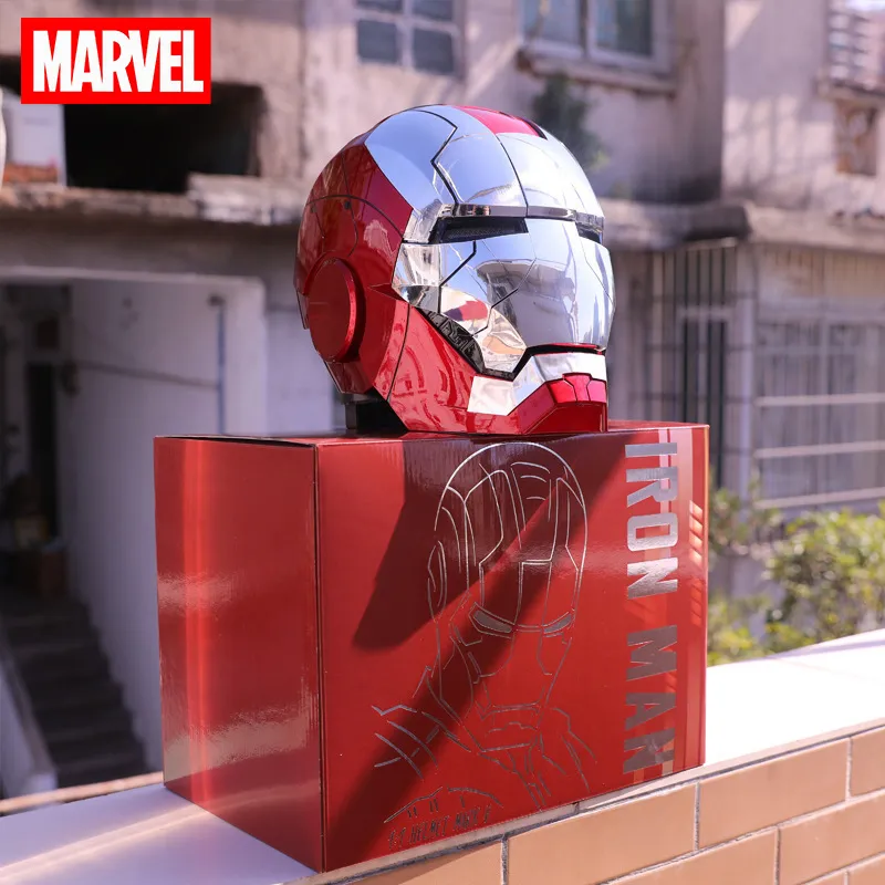 Iron Man MK5 Helmet War 1:1 Machine Avengers Cosplay Electric Open Close... - £22.55 GBP+