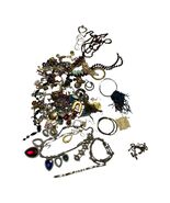 Vintage Jewelry Lot Craft Junk Wearable Rhinestone Beaded Mixed Single E... - $18.00