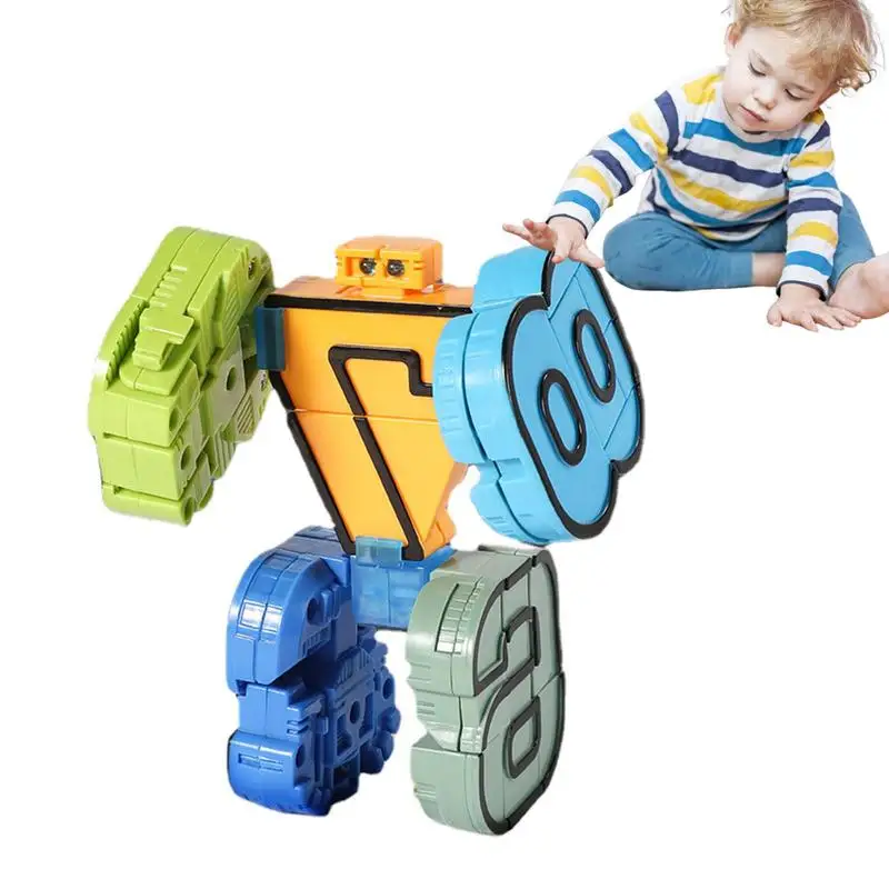 Letter Deformation Robot Letters Transform Toys Early Education ABC Learning - £19.31 GBP+