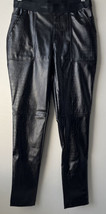 Karl Lagerfeld Paris Women Faux Leather Snake Print Legging Pants Black ... - $927.17 MXN