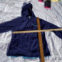 Free Tech Womens Sz M Jacket Hooded Purple (Blue Violet) Soft Shell Full Zip - £10.59 GBP