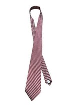 Geoffrey Beene Necktie Solid Red Silver NEW Silk Men&#39;s Tie Classic 3.5 - £7.83 GBP