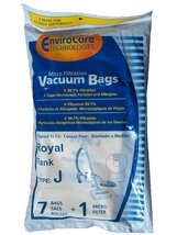 EnviroCare Royal Tank Canister Micro Filtration Type J Bag 7 in Pack + 1 Micro F - $13.72