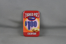 Vintage McDonald's Pin - McValue 2 Baked Pies 1.00 Everyday - Celluloid Pin - $15.00