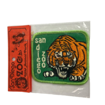 Vintage NEW San Diego Zoo Wild Animal Park TIGER 3.5” Patch Lion Bros Company - £10.35 GBP
