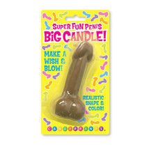 Super Fun Big Penis Candle, Brown - £12.61 GBP