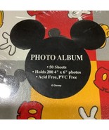 Mickey Mouse Photo Album 9.5x9” Disneyland Disney World Sealed New - $18.69