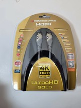 Monster Ultra HD Gold 6 ft High Speed 21 Gbps HDMI Cable with Ethernet - £7.72 GBP