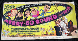 Bert Lahr, (Merry Go Round Of 1938) Original Vintage 1938 Movie Pressbook - £156.42 GBP