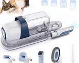 Pet Grooming Kit Vacuum Clippers - Dogs Cats Low Noise Hair Shedding Bru... - £72.68 GBP