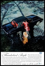 1962 Ford Thunderbird Couple Vintage Print Ad Black Classic Car Evening Gowns - £8.30 GBP