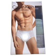 Calvin Klein Men&#39;s Cotton Classic Fit 3- Pack Brief, Multicolor, 2XL 44-46&quot; - $26.72