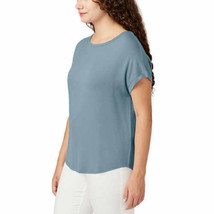 Buffalo David Bitton Womens Crewneck Top Size Medium Color Blue Sky - £28.31 GBP