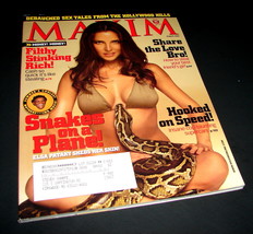 Maxim Magazine Aug 2006 Elsa Pataky Snakes On A Plane Sex Tales Hollywood Hills - £10.27 GBP