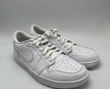 Nike Air Jordan 1 Low Triple White Golf Shoes DD9315-101 Men&#39;s Size 8.5 - $129.95