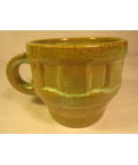 Ada Clay FRANKOMA POTTERY Prairie Green COFFEE CUP MUG [N10] - £4.99 GBP