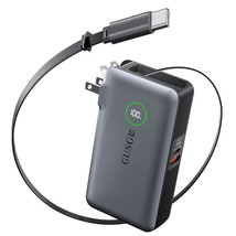 GUSGU X3 10000mAh Power Bank with Foldable Plug Built-in Type-C Cable &amp; ... - $41.57
