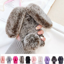 Bunny Fur Fuzzy Plush Rabbit Soft Fluffy Case Cover For iPhone 5 6S 7 8Plus X - £36.82 GBP