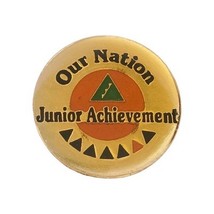 Our Nation Junior Achievement Gold Tone Lapel Pin Pinback Vintage Collec... - €6,02 EUR