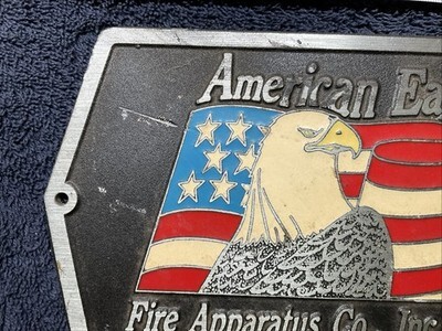 AMERICAN EAGLE Fire  Truck Apparatus Emblem Plaque (LARGE) - Gainesville FL Item image 2