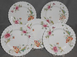 Set (5) Royal Doulton Clovelly Pattern Bone China Salad Plates Made In England - £46.92 GBP