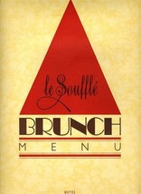 Le Souffle Brunch Menu Hotel Inter-Continental London England 1980&#39;s - £25.88 GBP