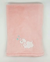 Baby Gear Girl Blanket Pink Lamb Easter Blue Hearts Soft Fleece Security  B44 - £14.93 GBP