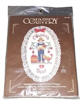 Vtg Paragon Cross Stitch Kit Country Best Cherry Farm Chicken Sheep counted - £11.83 GBP