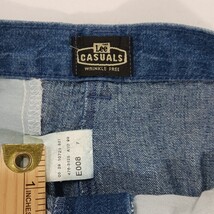 Lee Casuals Wrinkle Free RN#34783 Womens Blue Cotton Pencil Denim Skirt Size 14M image 4