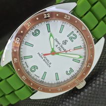 Mechanical Henri Sandoz &amp; Fils Vintage Swiss Mens White Watch 566a-a300027-6 - £19.53 GBP