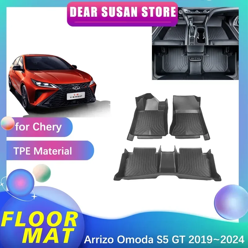 Car Floor Mat for Chery Arrizo Omoda S5 GT 2019~2024 Waterproof Foot TPE Liner - £211.03 GBP
