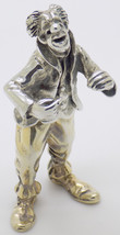 Vintage Italienische Handgefertigt Original Silber Zirkus Clown Selten Angini - $182.69