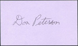 Don Peterson Signed 3X5 Index Card Nasa Astronaut STS-6 Challenger STS-51C - £14.09 GBP