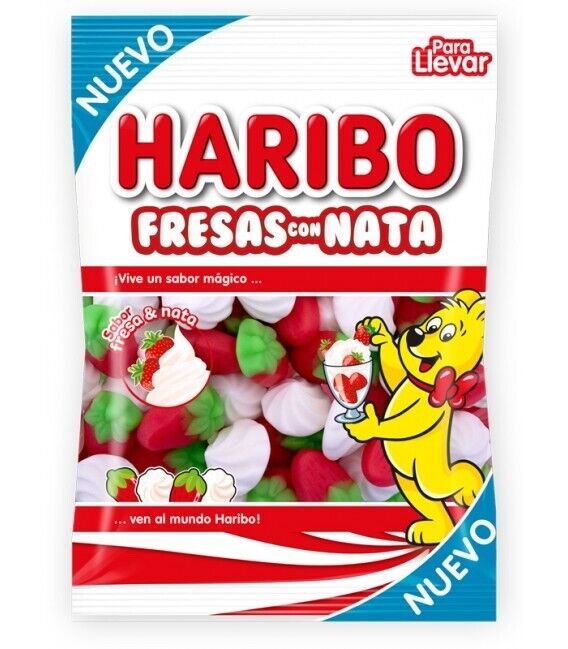 HARIBO Strawberries & Cream gummy bears 150g-FREE SHIPPING - $8.37