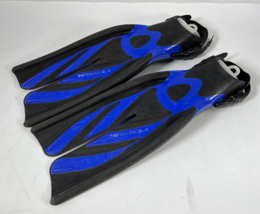 TUSA Xpert Zoom Blue Split Fin Open Adjustable Heel Scuba Fins Flippers ... - $38.61
