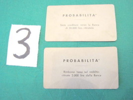 Vintage MONOPOLY Game in Lira 2 CARD Probability #3-
show original title

Ori... - £10.44 GBP