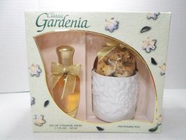 DANA Classic Gardenia Eau De Cologne Spray &amp; Potpourri Gift  Set  NIB 1.... - $37.62